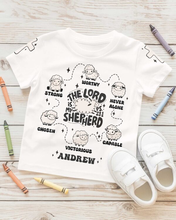 The Lord Is My Shepherd T-Shirt Kid - Image 4