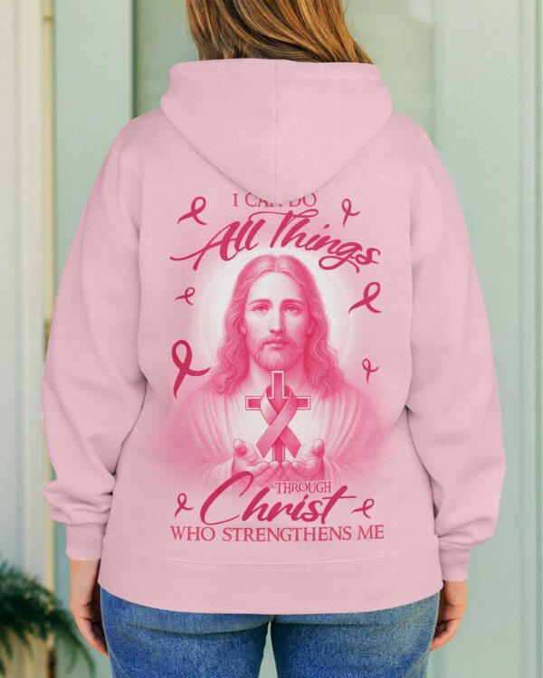 I Can Do All Things Through Christ Who Strengthens Me All Over Print Hoodie