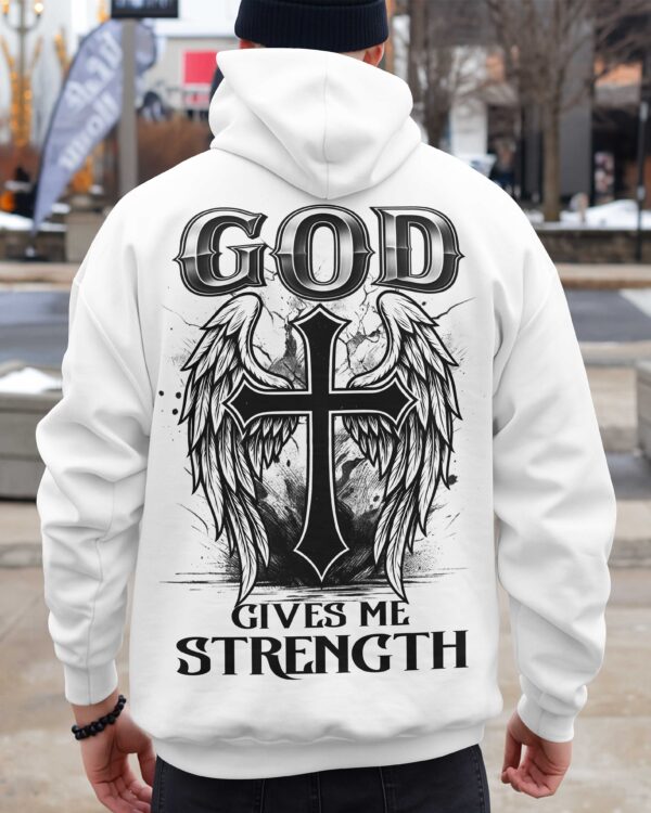 God Gives Me Strength Shirt - Image 3