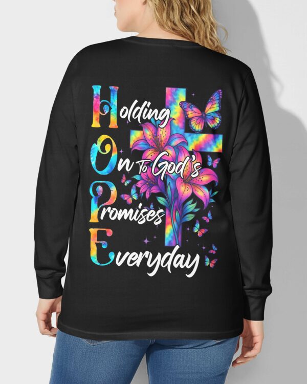 Holding On To God V-neck Long Sleeves Shirt - Image 6