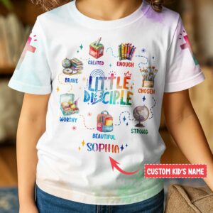 Alternative view of Little Disciple All Over Print T-Shirt Kid