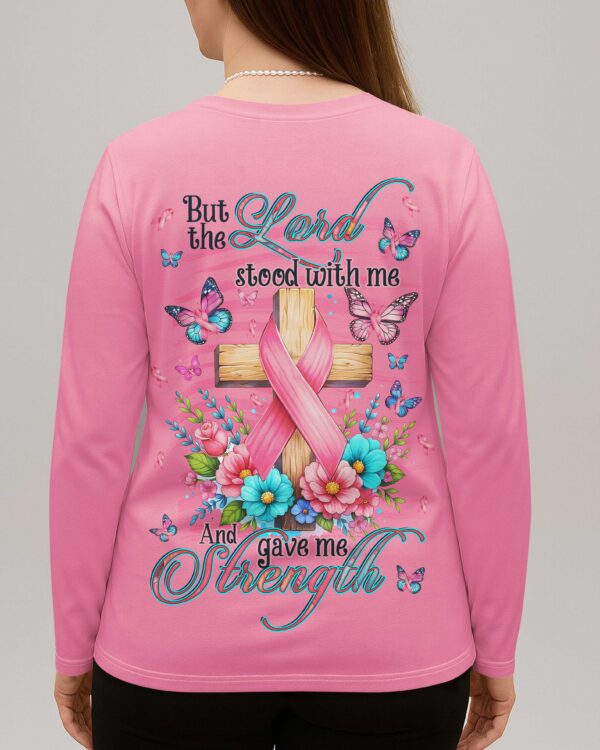 But The Lord Stood With Me V-neck Long Sleeves Shirt - Image 2