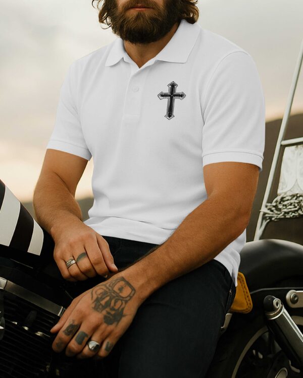 This Ain't Just Chrome And Steel All Over Print Polo - Image 4