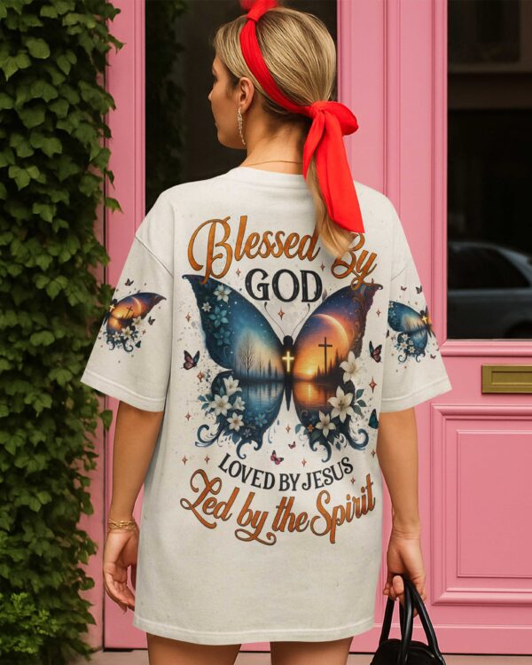 Blessed By God Loved By Jesus Led By The Spirit Shirt - Image 15