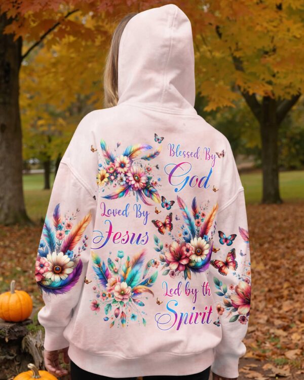 Blessed By God Loved By Jesus Led by the Spirit Shirts - Image 10