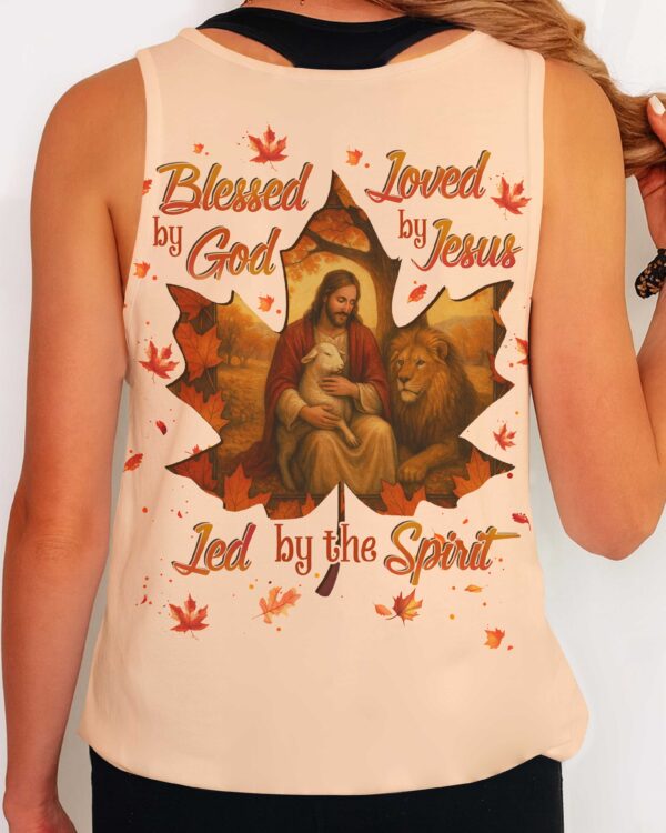 Blessed By God Loved By Jesus Led By The Spirit Shirts - Image 6