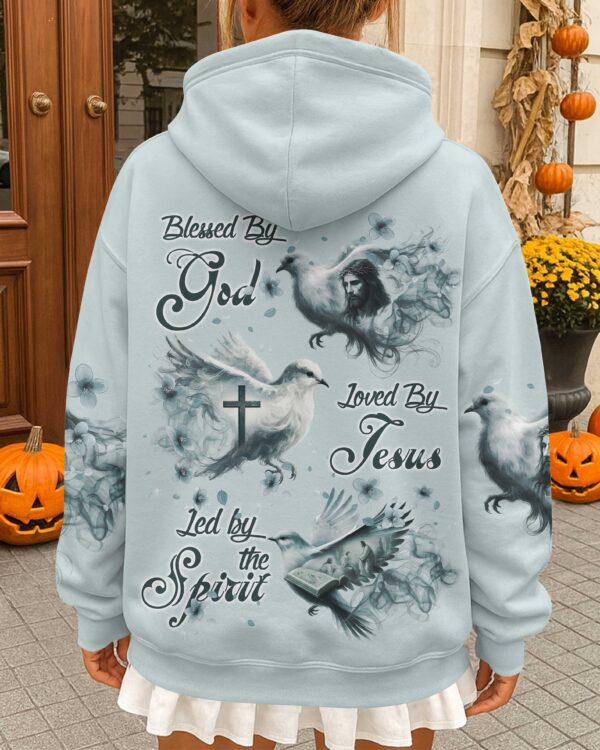 Blessed By God Loved By Jesus Led By The Spirit Shirt - Image 3