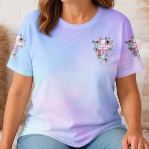 Alternative view of God Says You Are Unique All Over Print T-Shirt