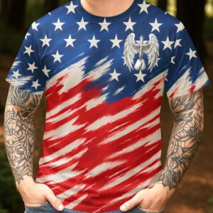 Alternative view of One Nation Under God All Over Print T-Shirt