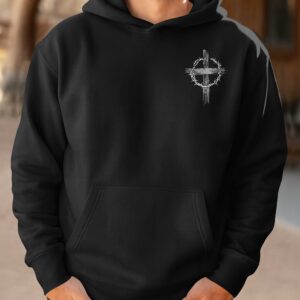 Alternative view of I'm Not That Perfect Christian I'm The One Who Knows I Need Jesus All Over Print Hoodie