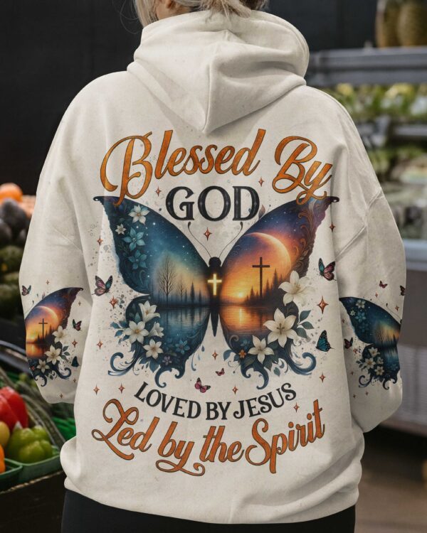 Blessed By God Loved By Jesus Led By The Spirit Shirt - Image 3