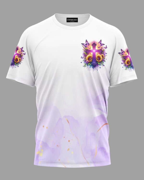 Blessed By God Chosen By Jesus Led By The Spirit All Over Print T-Shirt - Image 7