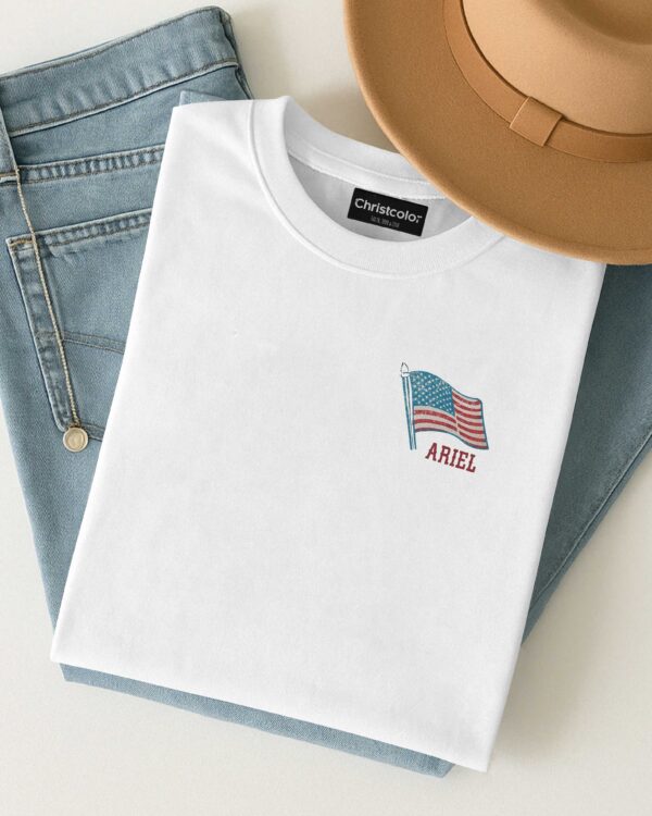 She Loves Jesus And America Too T-Shirt - Image 3