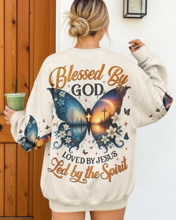 Blessed By God Loved By Jesus Led By The Spirit Shirt - Image 9