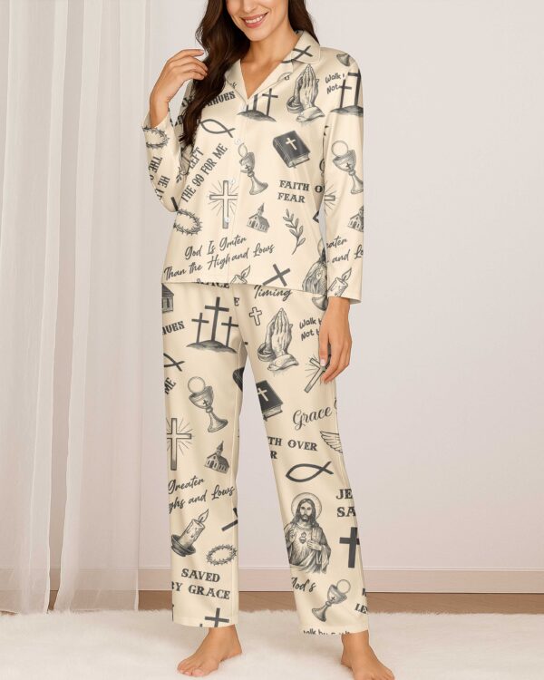 Jesus Saves Button Pajamas - Image 8