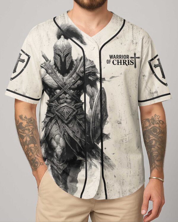 A Child Of God A Man Of Faith A Warrior Of Christ Shirt - Image 2
