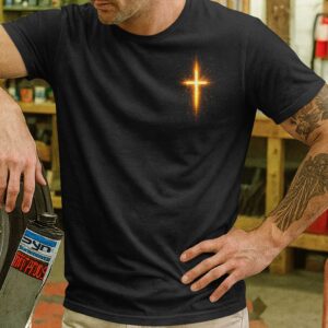 Alternative view of Faith Is The Fuel All Over Print T-Shirt