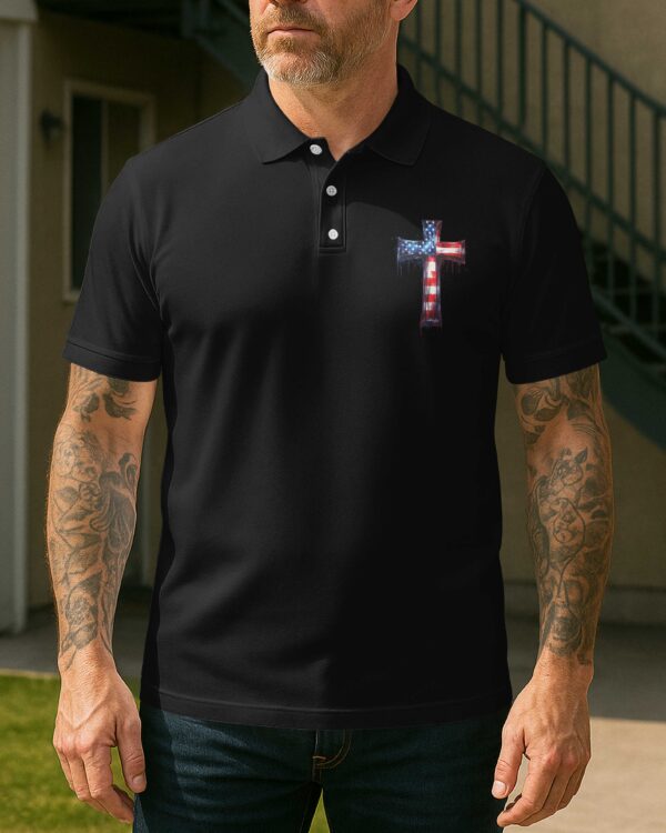 A Child Of God All Over Print Polo Shirt - Image 2