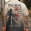 The Devil Caught Me All Over Print T-Shirt