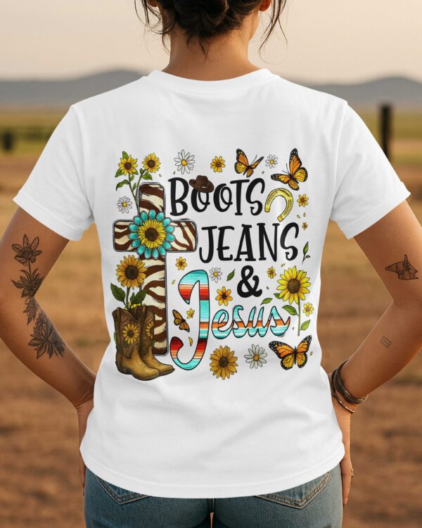 Boots Jeans & Jesus T-Shirt - Image 3