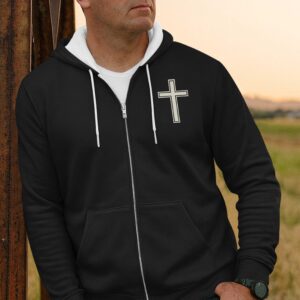 Alternative view of My Faith Is Louder Than My Exhaust Zip Hoodie