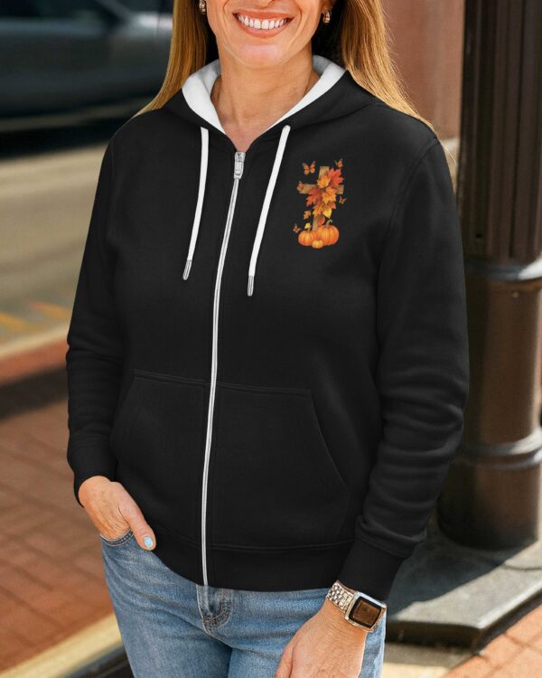 Jesus Is Zip Hoodie - Image 3