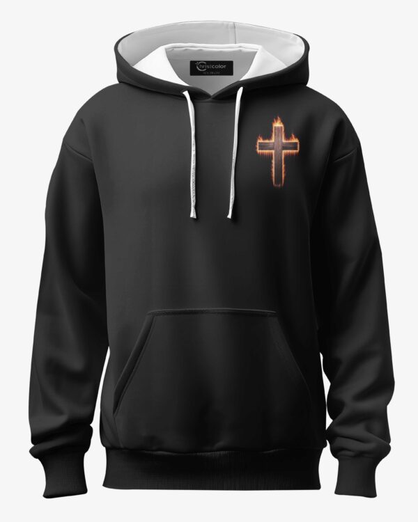 Two Wheels One Cross Endless Grace All Over Print Hoodie - Image 6