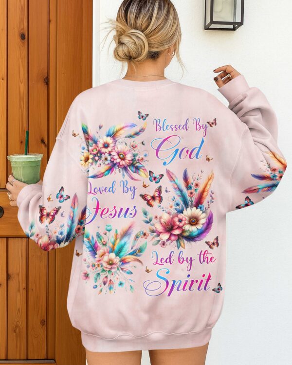 Blessed By God Loved By Jesus Led by the Spirit Shirts - Image 11