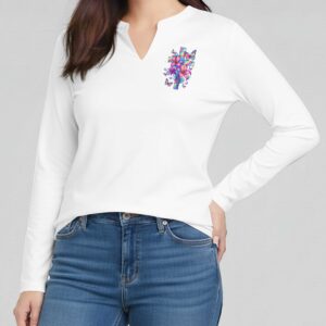 Alternative view of Holding On To God V-neck Long Sleeves Shirt