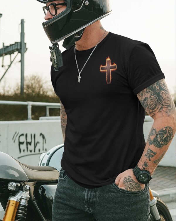 Two Wheels One Cross Endless Grace All Over Print T-Shirt - Image 2