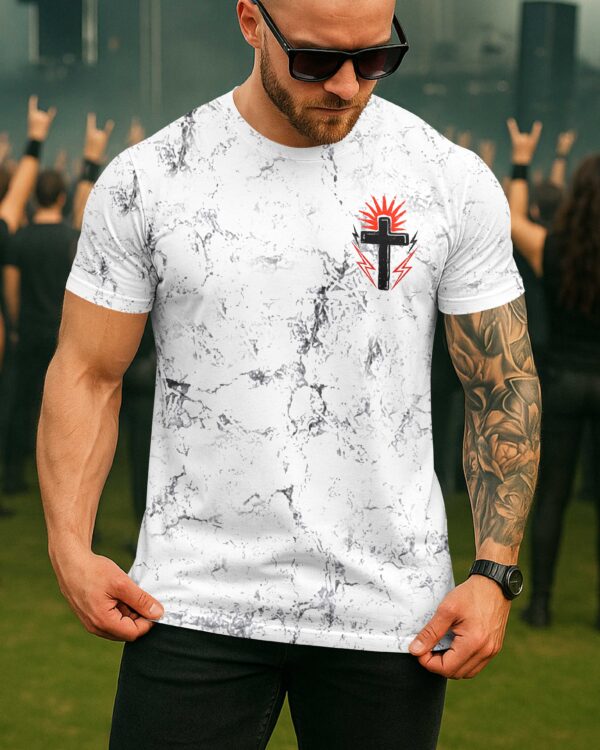 Jesus Is A Punk Rocker Shirt - Image 2