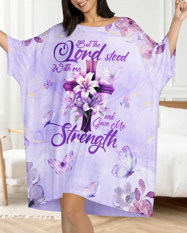 But The Lord Stood With Me All Over Print Sleep Tee - Image 4