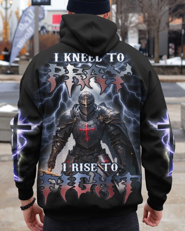 I Kneel To Pray I Rise To Fight Shirt - Image 8