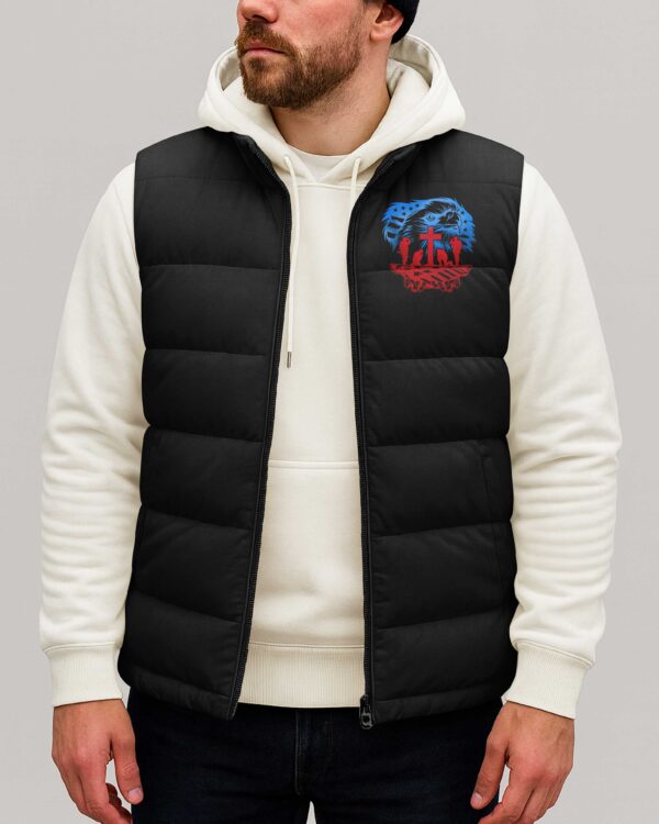 They Fought For Freedom God Holds Them Forever Sleeveless Puffer Jacket - Image 4