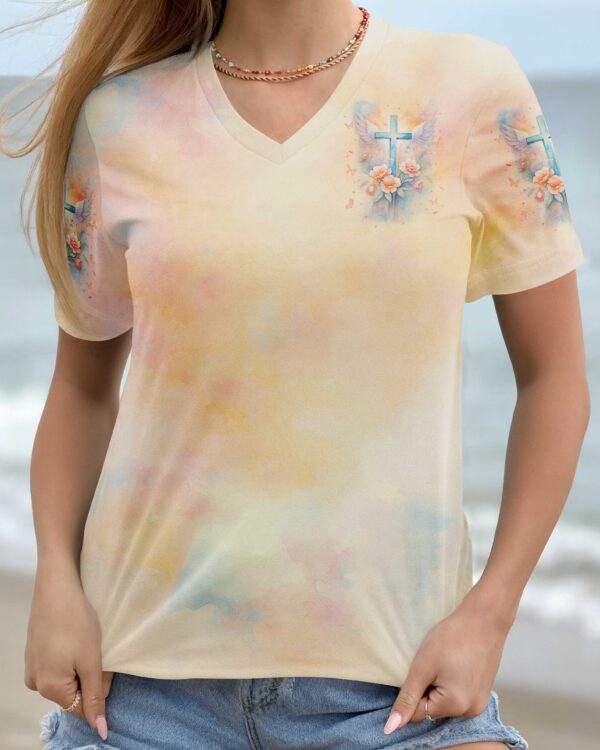 At the Cross I found Life In His wings I find Peace Shirt - Image 10