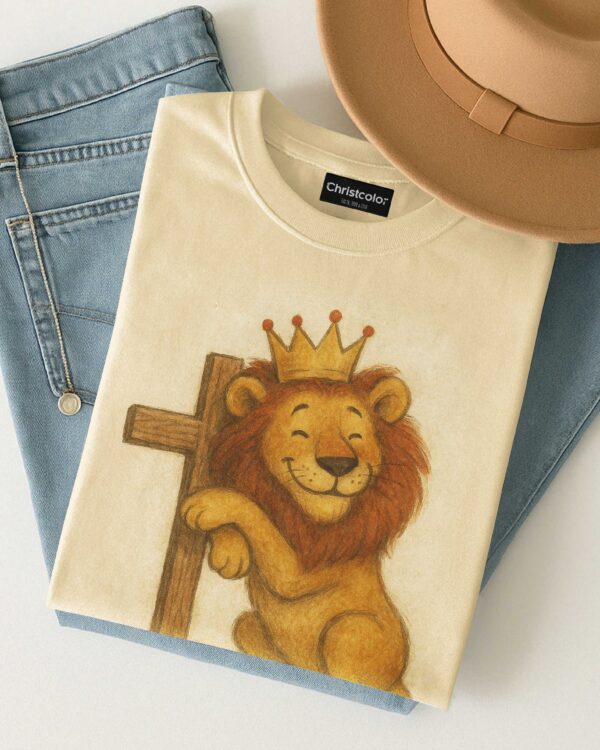 Watercolor Lion of Judah T-Shirt - Image 4