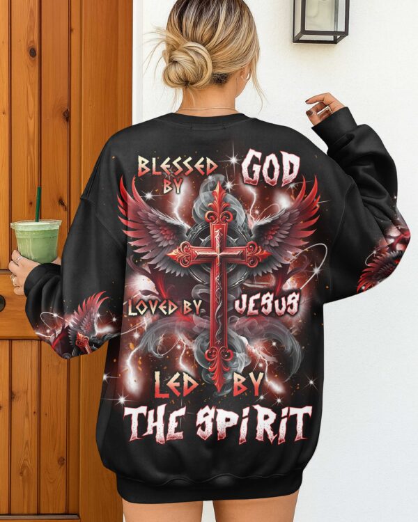 Blessed By God Loved By Jesus Led By The Spirit Shirt - Image 17