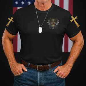 Alternative view of God Took The Strongest Americans And Made Them Veterans Shirt