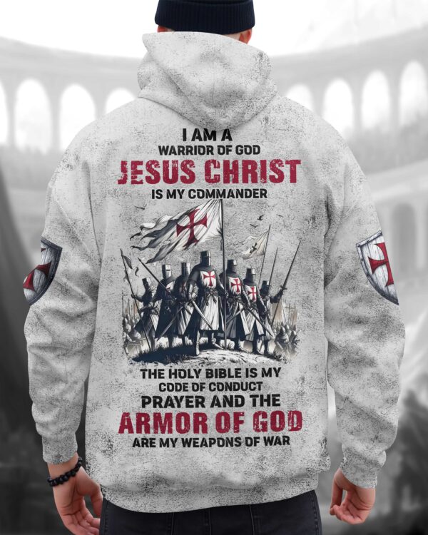 I Am A Warrior Of God Jesus Christ Is My Commander Shirt - Image 17