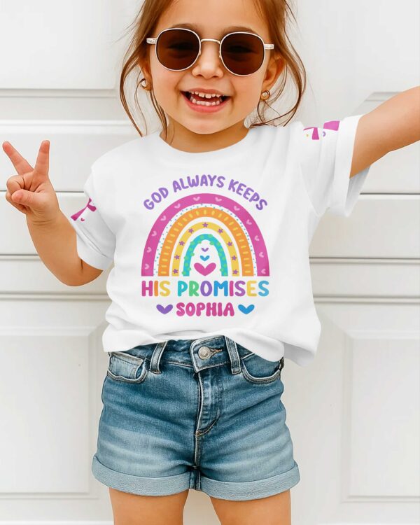 God Always Keeps His Promises T-Shirt Kid - Image 4