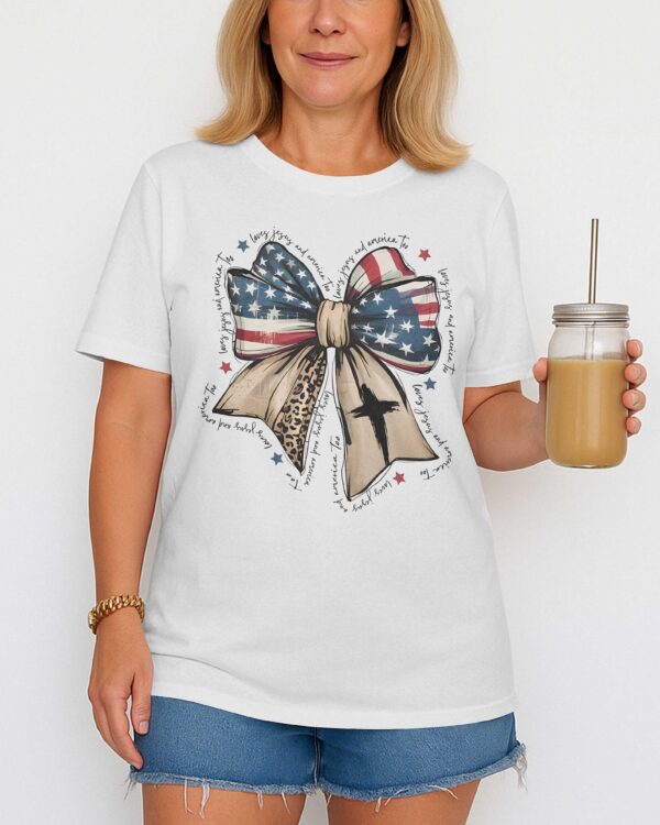 Loves Jesus And America Too T-Shirt - Image 2