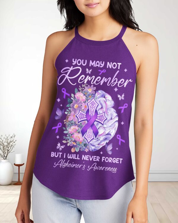 You May Not Remember But I Will Never Forget Rocker Tank Top - Image 9