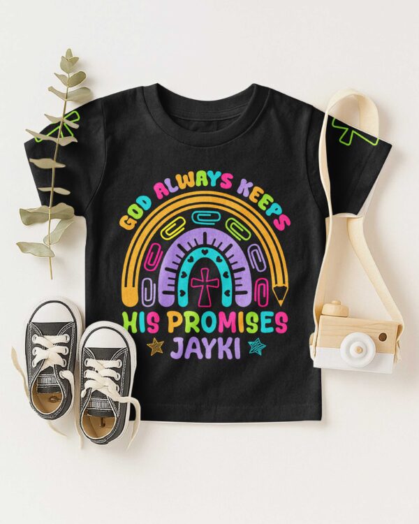 God Always Keeps His Promises T-Shirt Kid - Image 8