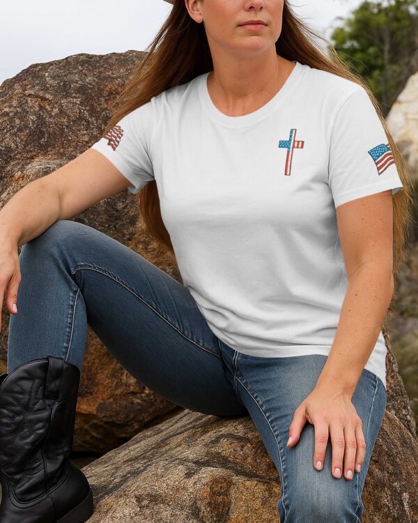Jesus Make America Cowboy Again T-Shirt - Image 4