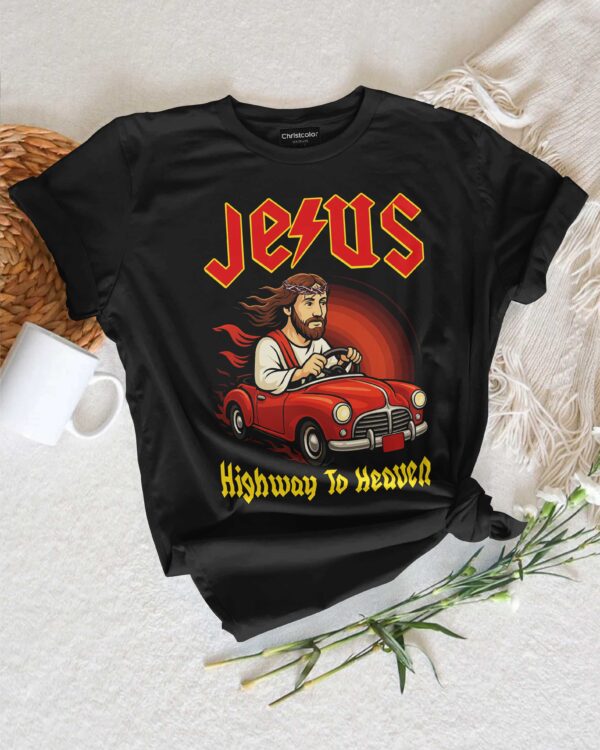Jesus Highway To Heaven T-Shirt - Image 3