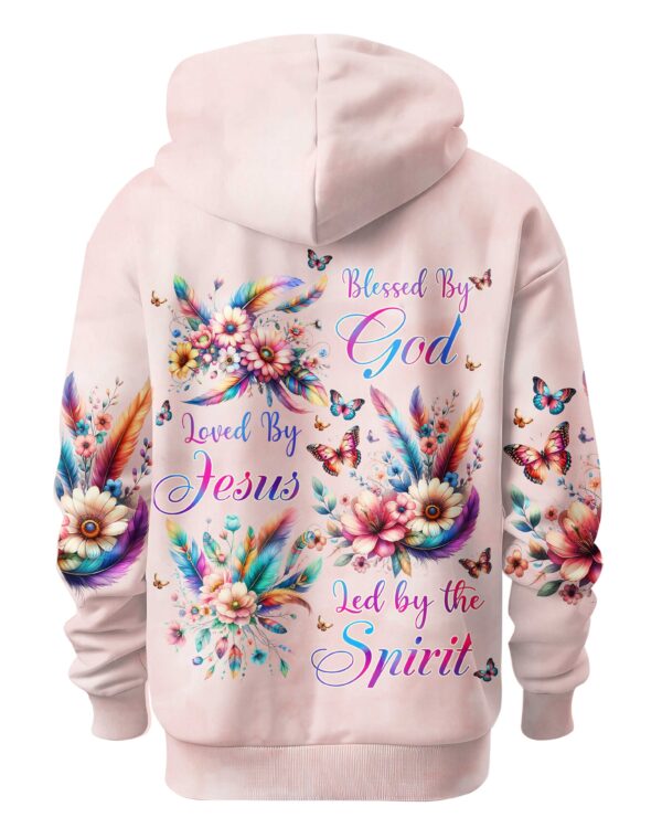 Blessed By God Loved By Jesus Led by the Spirit Shirts - Image 6