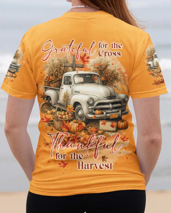 Grateful For The Cross Thankful For The Harvest Shirt - Image 11