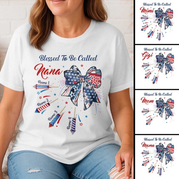 Blessed To Be Called Nana T-Shirt - Image 5
