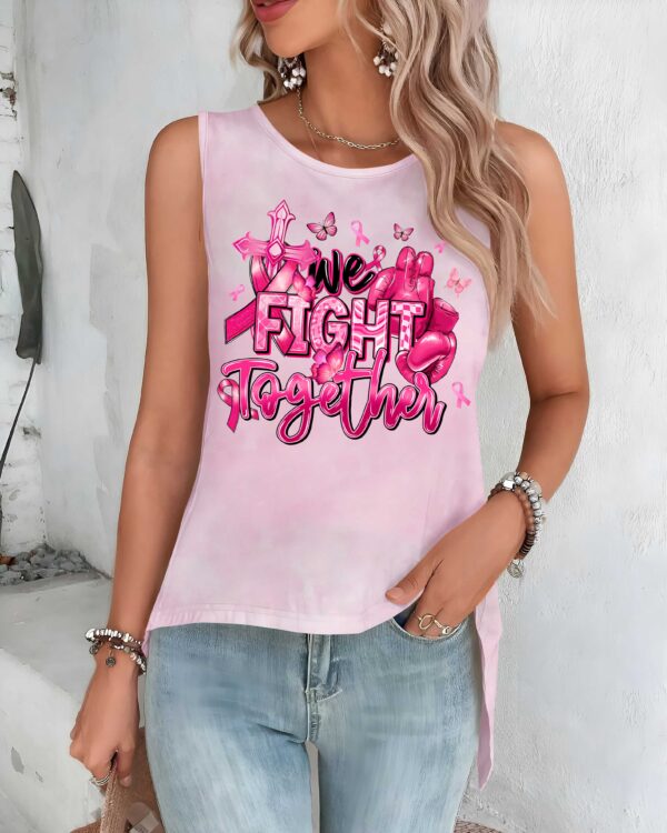 We Fight Together Crop Out Wrap Back Tank Top - Image 10