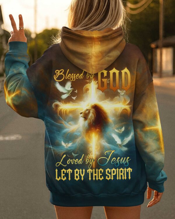 Blessed By God Loved By Jesus Let By The Spirit Shirt - Image 3
